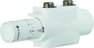 Multilux 4 zestaw z białą głowicą termostatyczną (zawór+obudowa+ chromowana głowica termostatyczna) (1)