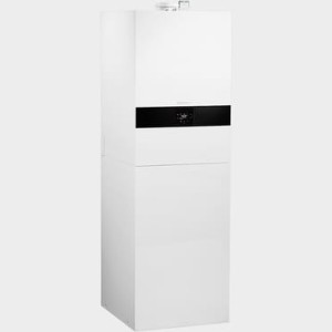 Stojący, gazowy  kocioł kondensacyjny Logamax plus GB172i-24T100S  ze zintegrowanym podgrzewaczem warstwowym c.w.u.  o pojemności 100 l