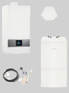Pakiet- kocioł gazowy kondensacyjny jednofunkcyjny Buderus Logamax Plus GB 172i.2  - 25 WH  +WU 120W-B+czujnik c.w.u.  +czujnik FA temp. zewnętrznej 