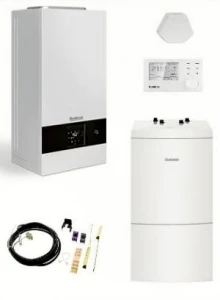 Pakiet- kocioł gazowy kondensacyjny jednofunkcyjny Buderus Logamax Plus GB 122i- 15TH +WU 120W-B+RC310+czujnik c.w.u. 