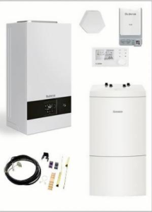 Pakiet- kocioł gazowy kondensacyjny jednofunkcyjny Buderus Logamax Plus GB 122i -20TH+WU 120W-B+RC310+czujnik c.w.u. +MX400