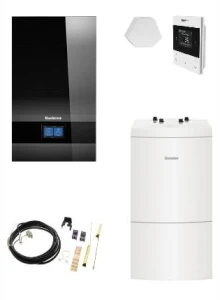 Pakiet-kocioł gazowy kondensacyjny jednofunkcyjny Buderus Logamax plus GB182i.2-15 H +WU 120W-B+  czujnik FA +RC220