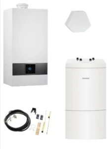 Pakiet- kocioł gazowy kondensacyjny jednofunkcyjny Buderus Logamax Plus GB 172i.2  - 25 WH  +WU160+czujnik c.w.u.  +czujnik FA temp. zewnętrznej  