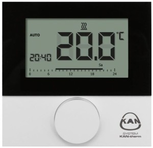 Termostat BASIC + z LCD Control  230 V  nastawny Kan-therm 