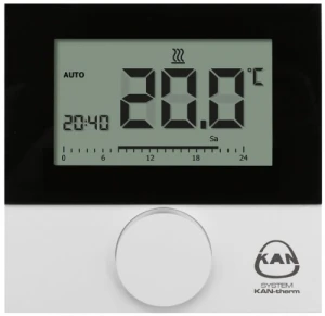 Termostat BASIC + z LCD Control  230 V  nastawny Kan-therm 