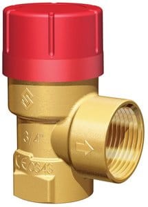 Zawór bezpieczeństwa do instalacji centralnego ogrzewania PRESCOR, przyłącze GW 3/4", 2,5 bar