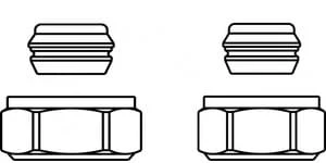 Złączka zaciskowa do rur z miedzi, 15 mm, (kpl.=2 szt.) Ofix CEP 15x3/4"